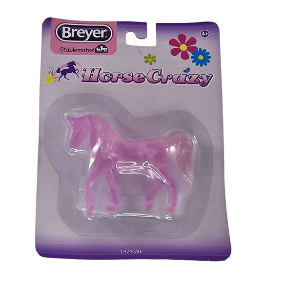 Breyer Stablemate Horse Crazy Clear Frosted Purple Morgan Arabian Walking #6011 - Picture 1 of 6